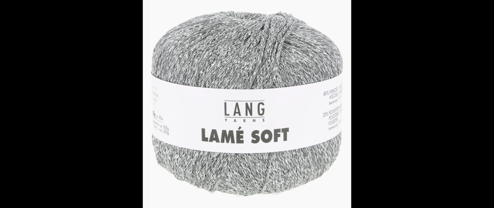 Lang Yarns Lame Soft, оттенок Серебристый блеск